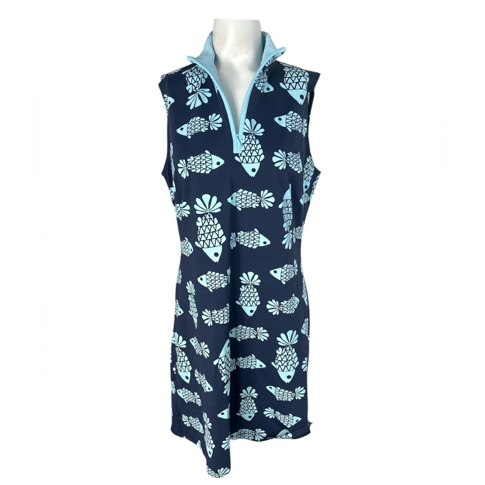 Melly M Delray Dress Fish Print